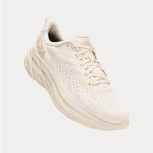 Hoka Clifton 8 size 9.5D “Eggnog Shifting Sand”
